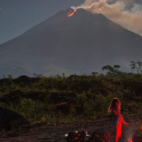 Witness the stunning Borobudur Afternoon and Merapi Night, and get up close to the fiery lava flow of Mt. Merapi at night