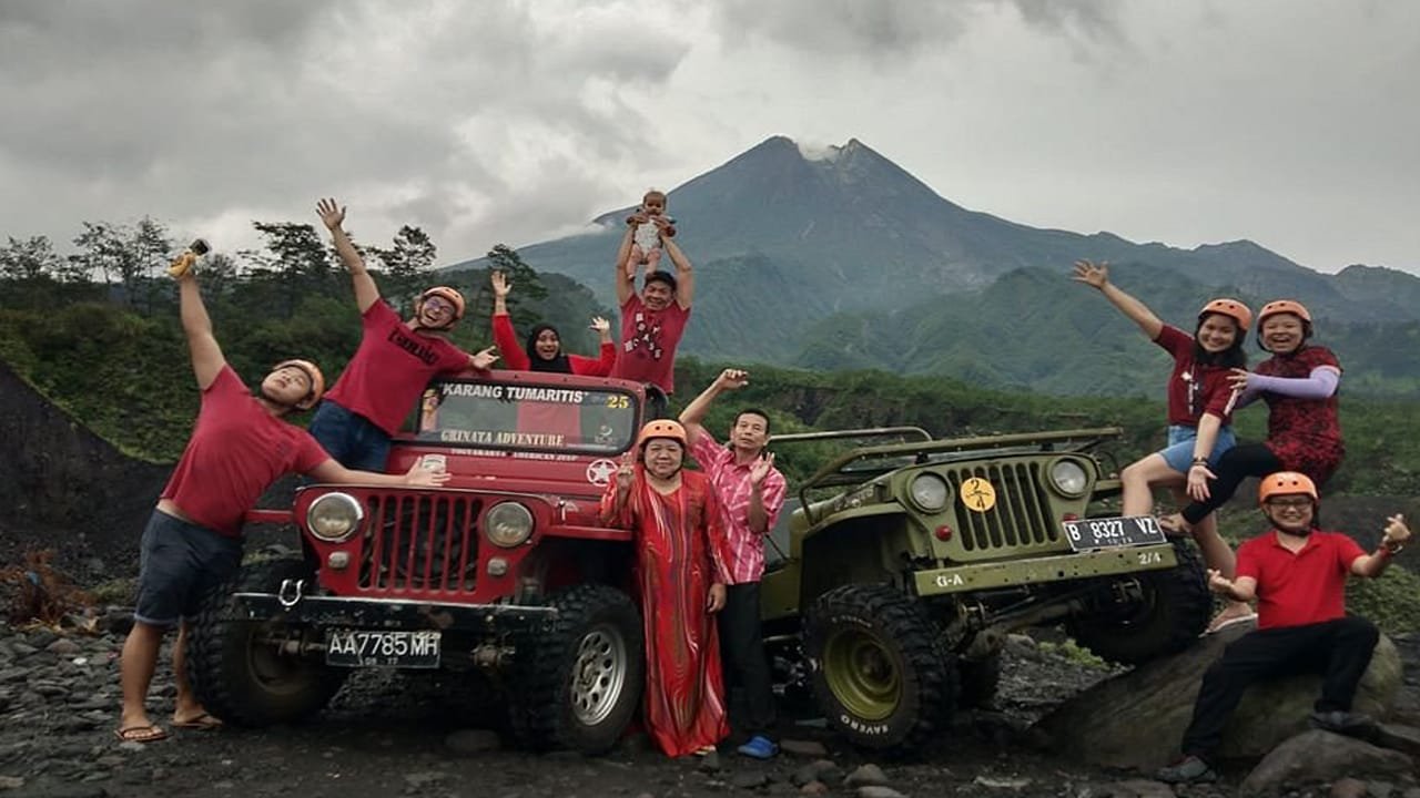Off-Roading through the Mountains Exploring Mount Merapi by Jeep